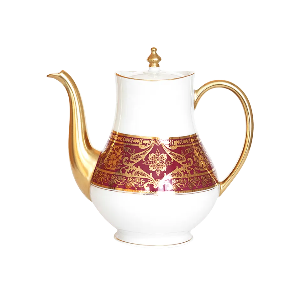 haviland-matignon-verseuse-porcelaine-cerise-et-or image 1