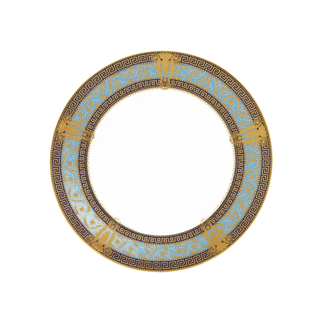 haviland-salon-murat-assiette-dessert-bleu-ciel-or image 1