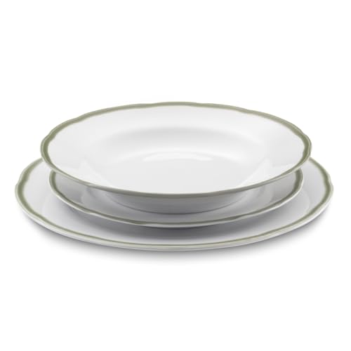 m-dard-de-noblat-scala-service-18-assiettes-porcelaine-vert image 4