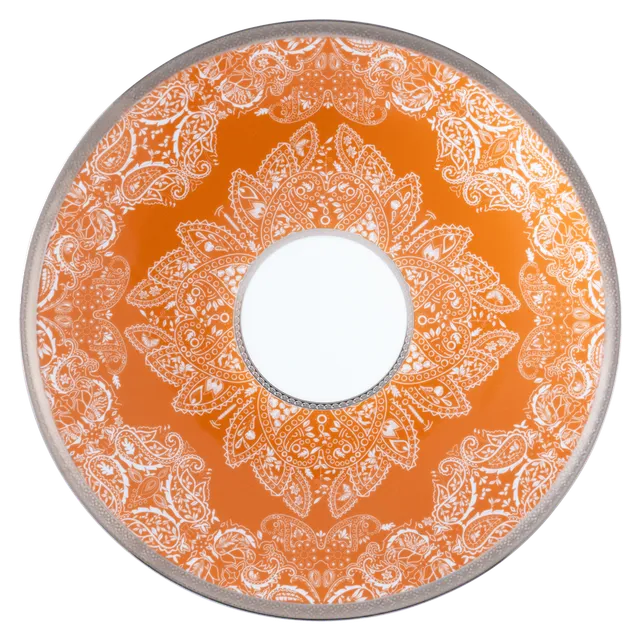 haviland-romane-assiette-pr-sentation-orange-porcelaine image 1