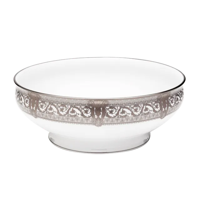 haviland-salon-murat-saladier-blanc-platine-porcelaine image 1