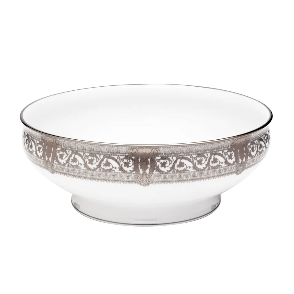 haviland-salon-murat-saladier-blanc-platine-porcelaine image 1