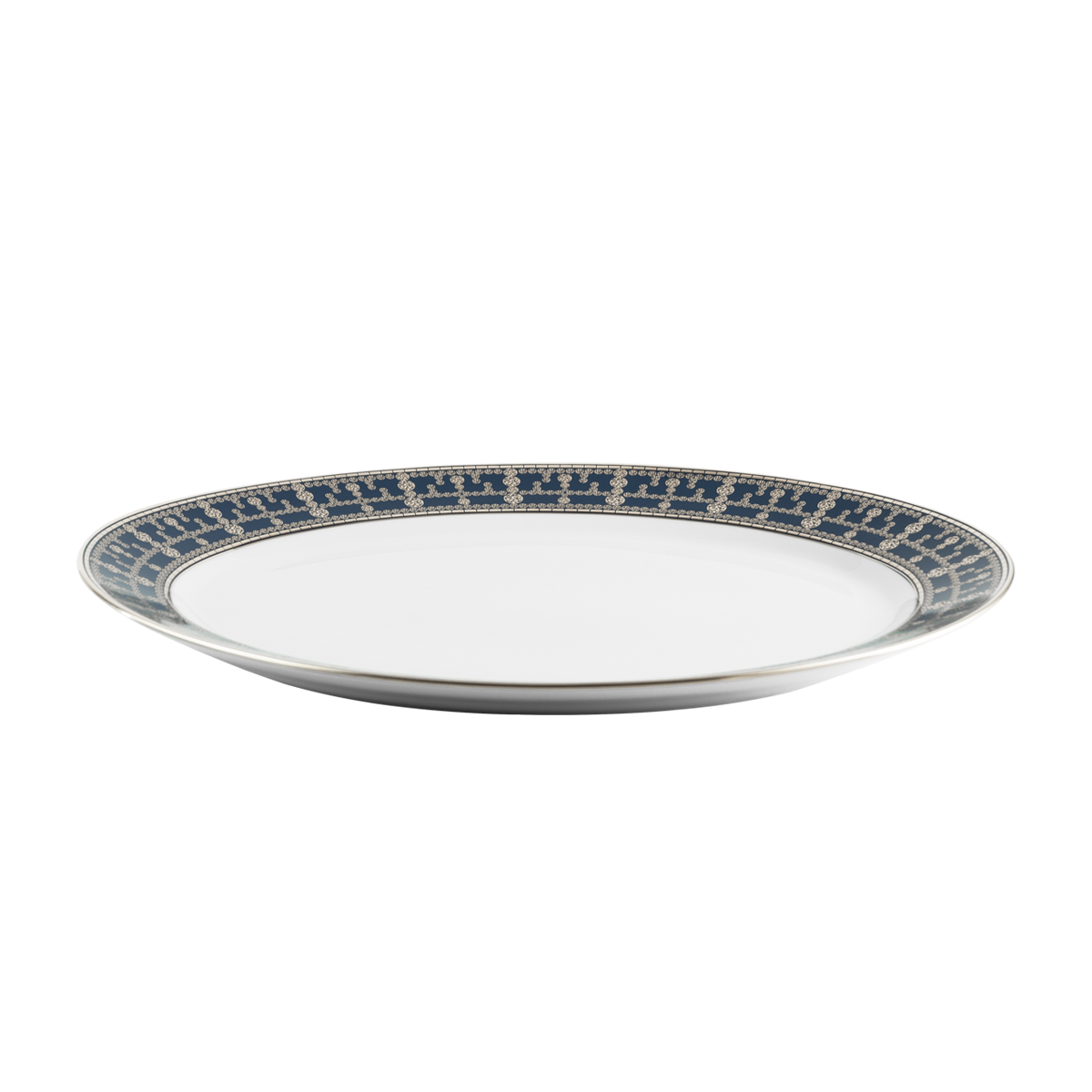 haviland-tiara-plat-ovale-bleu-de-prusse-platine-porcelaine image 2