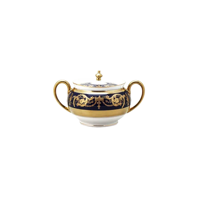 haviland-imp-rator-sucrier-bleu-de-four-or-porcelaine image 1