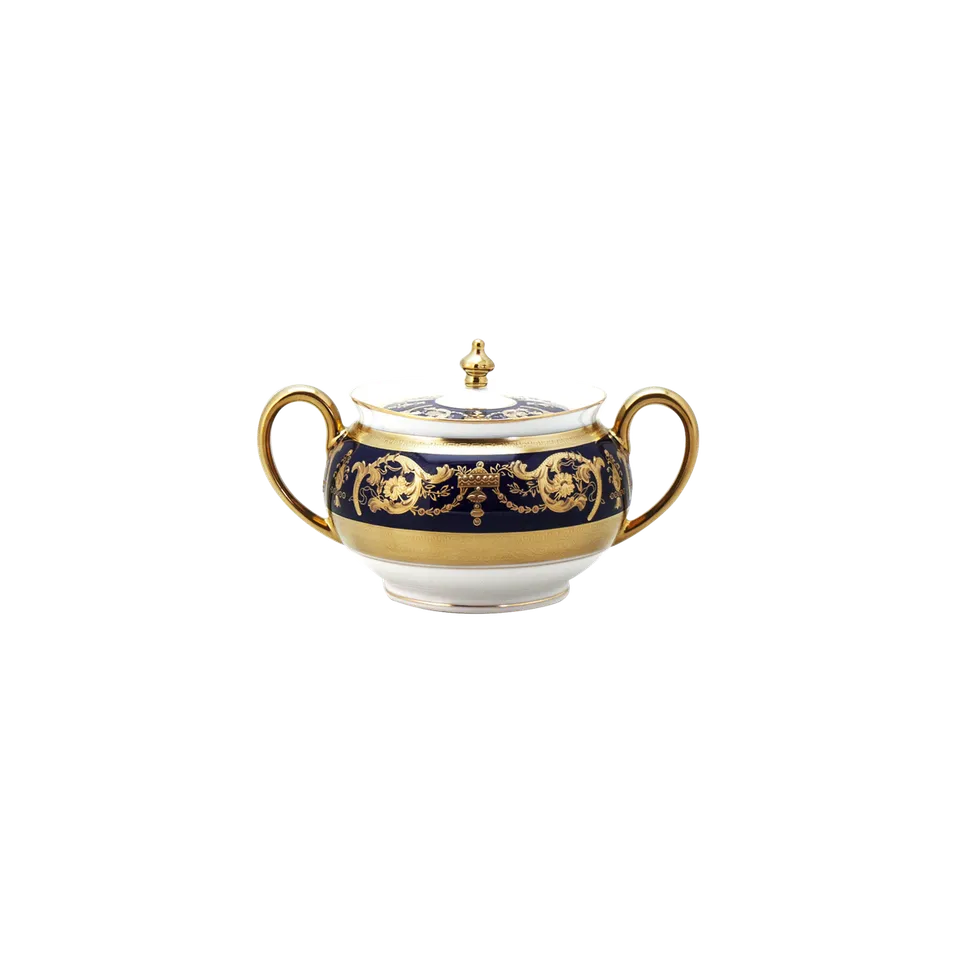 haviland-imp-rator-sucrier-bleu-de-four-or-porcelaine image 1