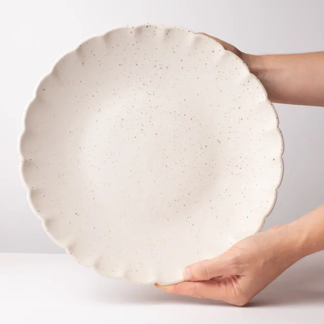 jeda-c-ramique-plat-creux-fleurs-plat-service-30-cm image 1