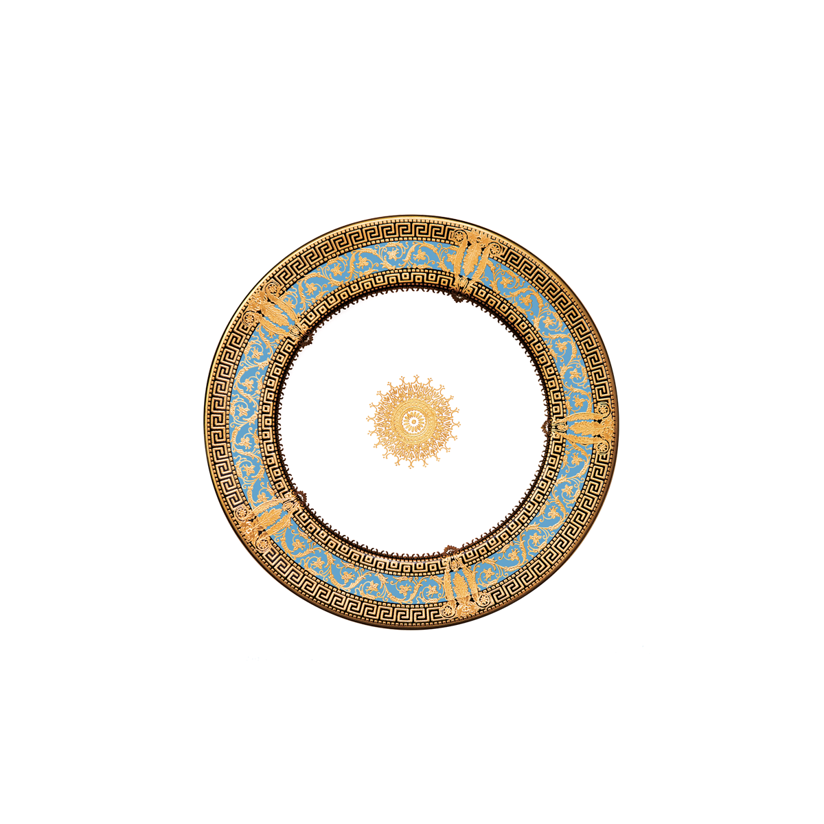 haviland-salon-murat-assiette-pain-bleu-ciel-or-porcelaine image 1