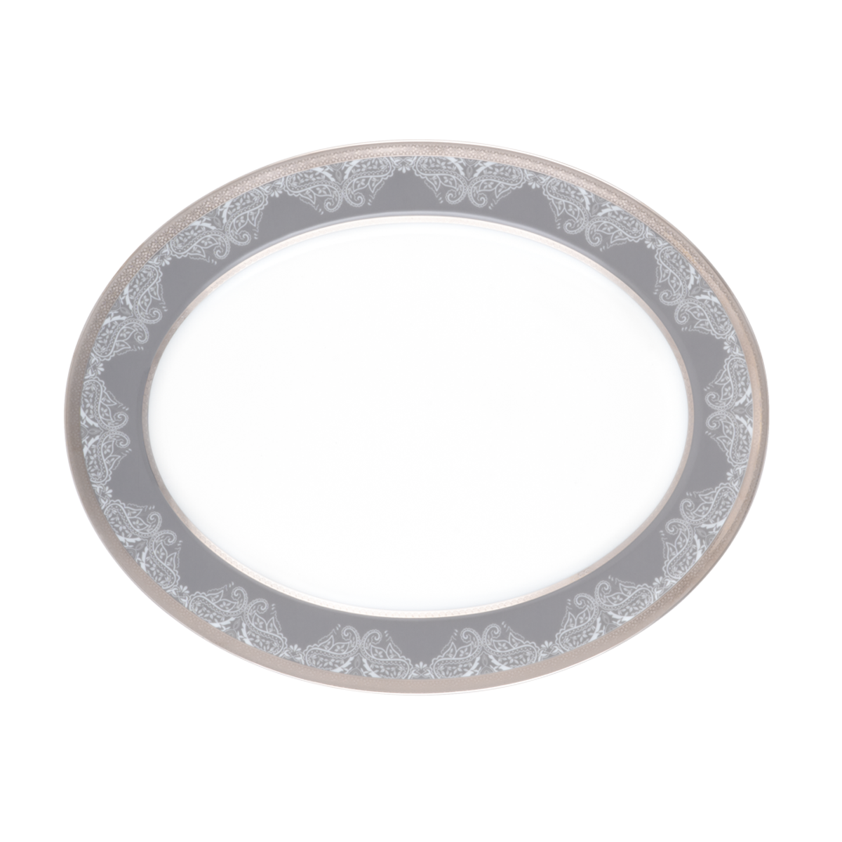 haviland-romane-plat-ovale-gris-porcelaine image 2