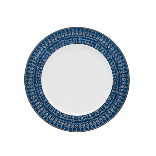 haviland-tiara-assiette-dessert-porcelaine-bleu-platine image 1