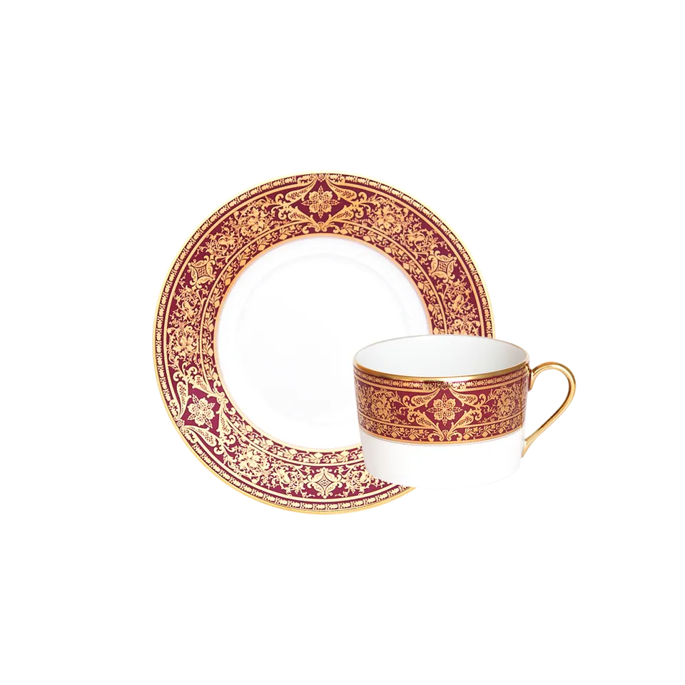 haviland-matignon-tasse-th-et-soucoupe-cerise-or image 1