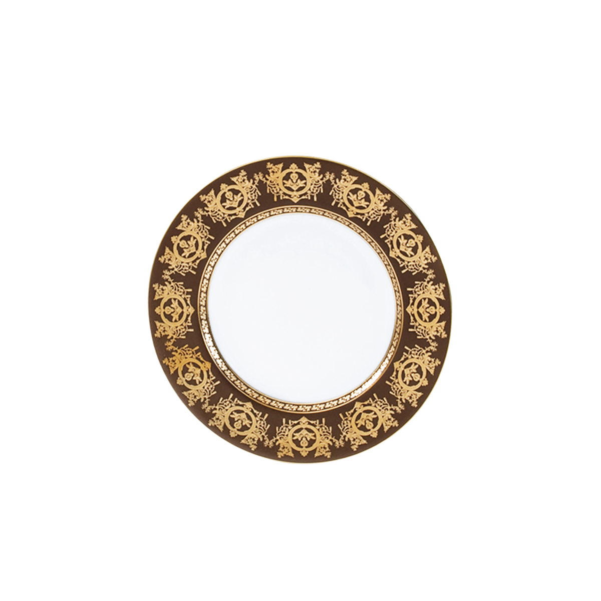 haviland-ritz-imp-rial-assiette-pain-bronze-porcelaine image 1