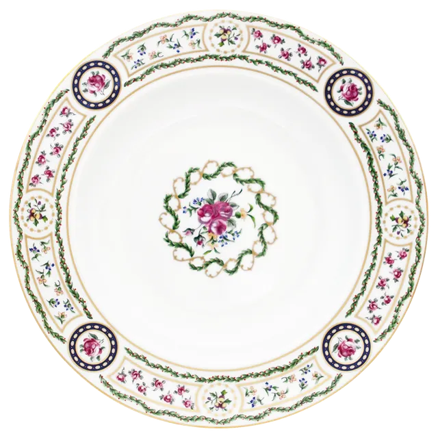 haviland-louveciennes-plat-rond-creux-porcelaine-limoges image 1