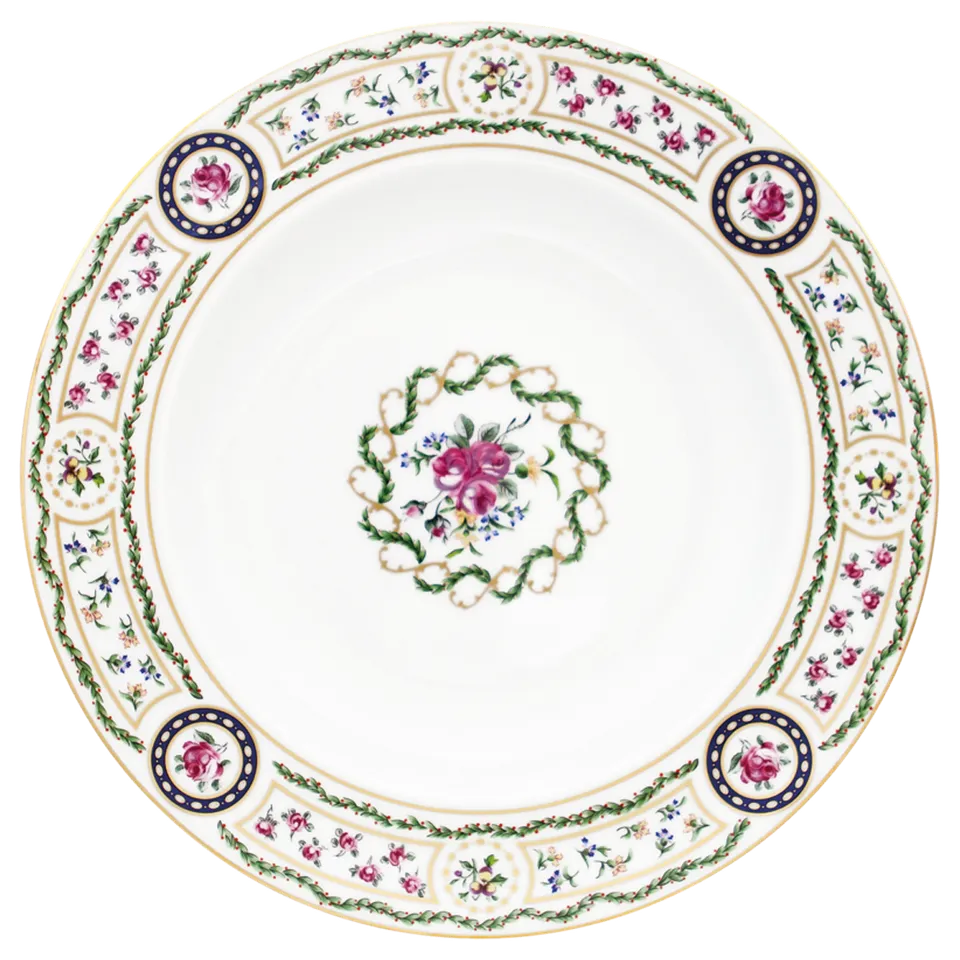haviland-louveciennes-plat-rond-creux-porcelaine-limoges image 1