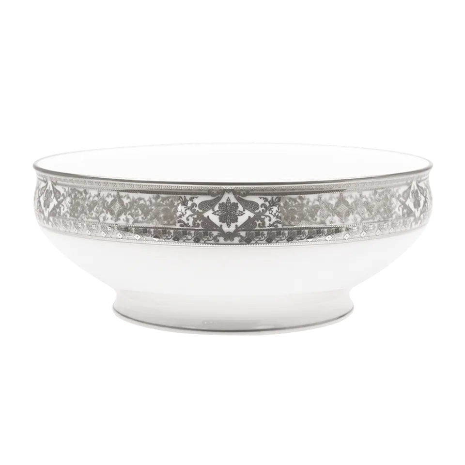 haviland-matignon-saladier-blanc-platine-porcelaine image 1