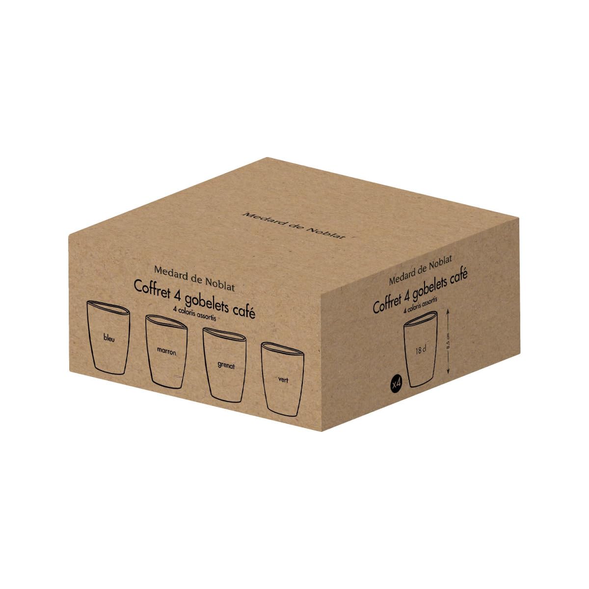 m-dard-de-noblat-fuji-gobelets-caf-18-cl-lot-4-gr-s-multicolore image 4