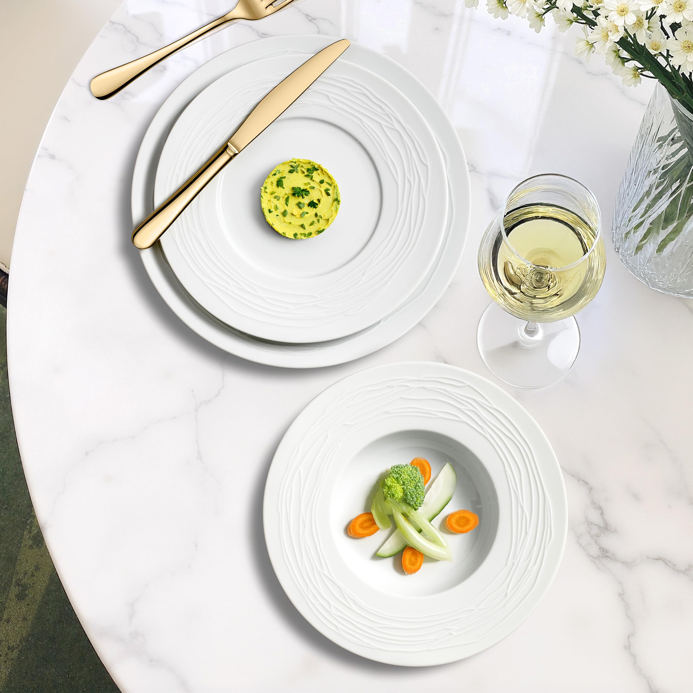 m-dard-de-noblat-lago-service-18-assiettes-porcelaine-blanc image 6