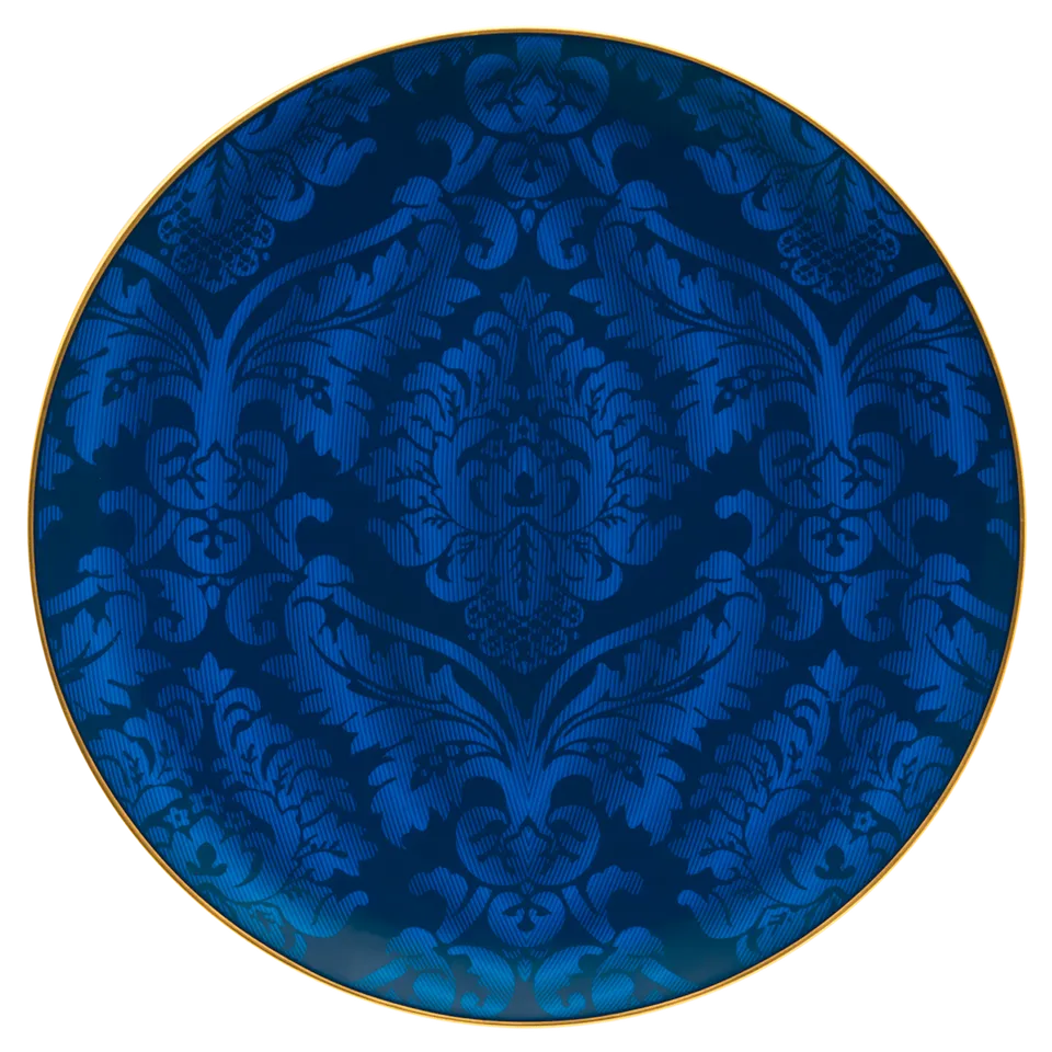 haviland-damass-ritz-paris-assiette-pr-sentation-bleue image 1