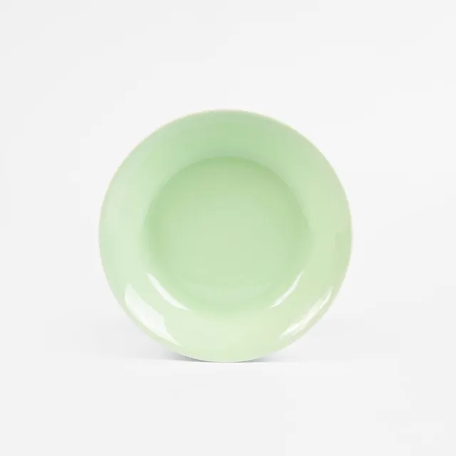 ogre-la-fabrique-essentielle-assiette-creuse-porcelaine-vert-amande image 1