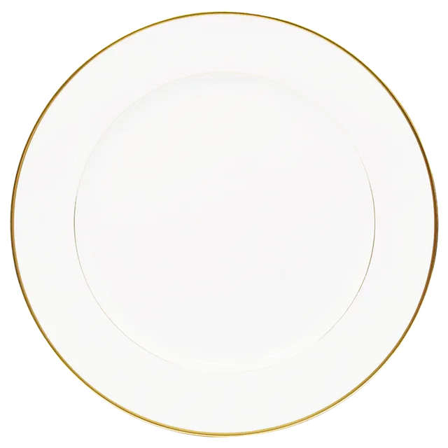 haviland-orsay-plat-rond-porcelaine-filet-or image 1