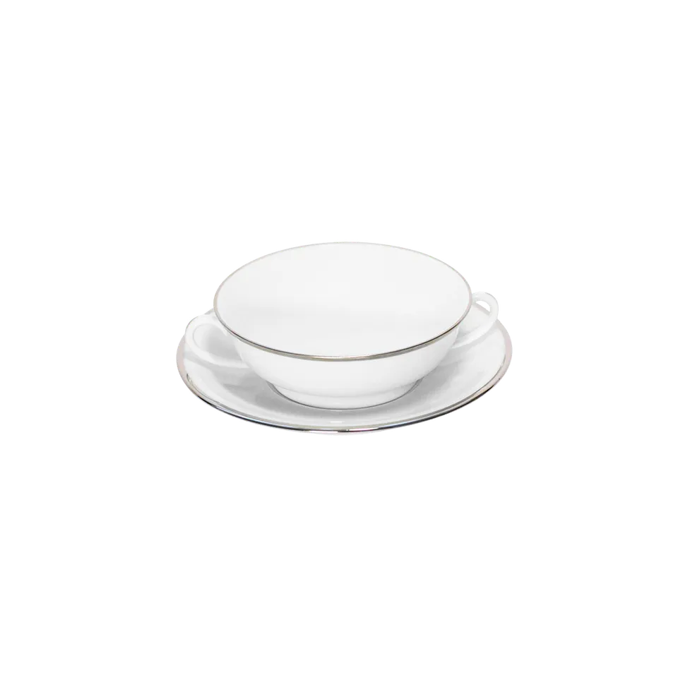 haviland-orsay-bol-bouillon-et-soucoupe-platine image 1