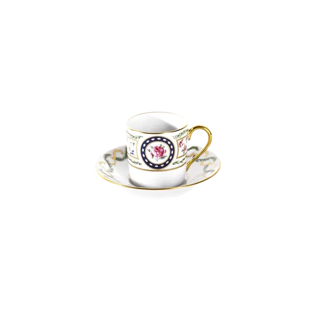 haviland-louveciennes-tasse-caf-et-soucoupe-porcelaine image 1