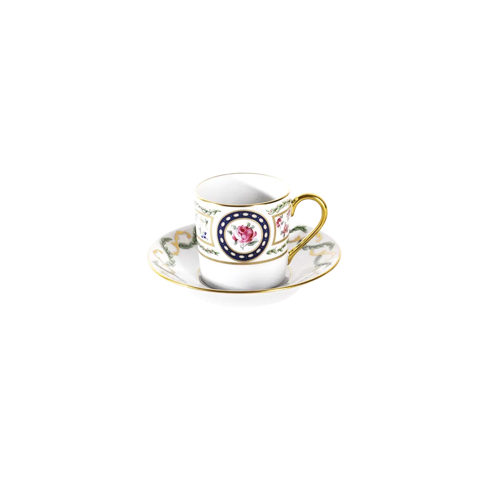 haviland-louveciennes-tasse-caf-et-soucoupe-porcelaine image 1