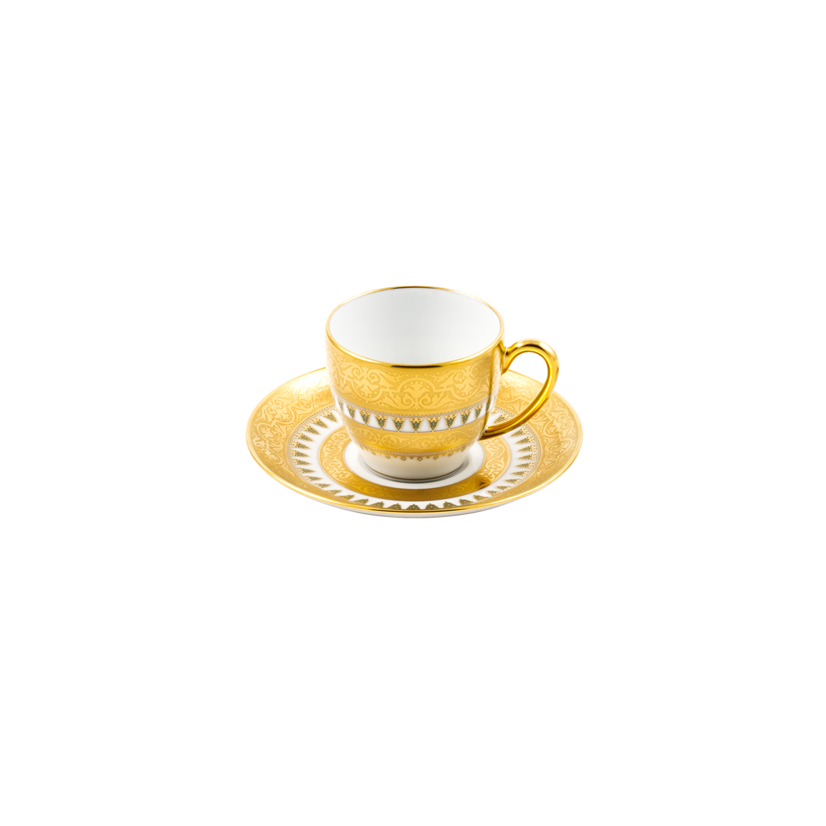 haviland-matrah-tasse-et-soucoupe-caf-porcelaine-blanche image 1