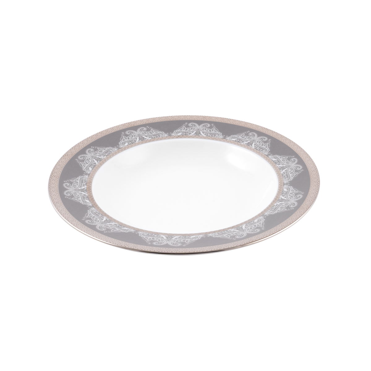 haviland-romane-assiette-creuse-aile-gris-porcelaine image 2