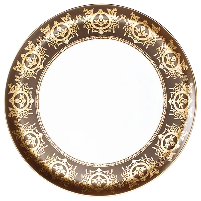 haviland-ritz-imp-rial-plat-tarte-bronze-porcelaine-ritz-paris image 1