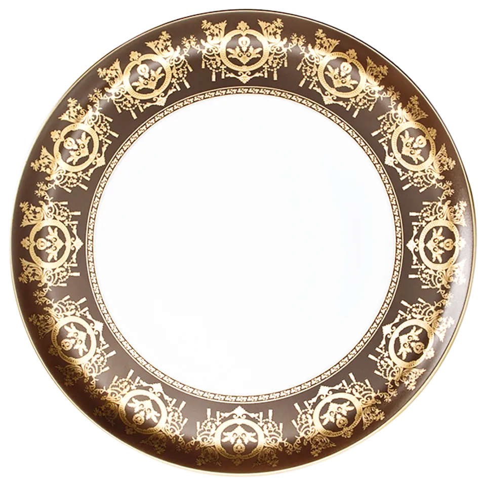 haviland-ritz-imp-rial-plat-tarte-bronze-porcelaine-ritz-paris image 1