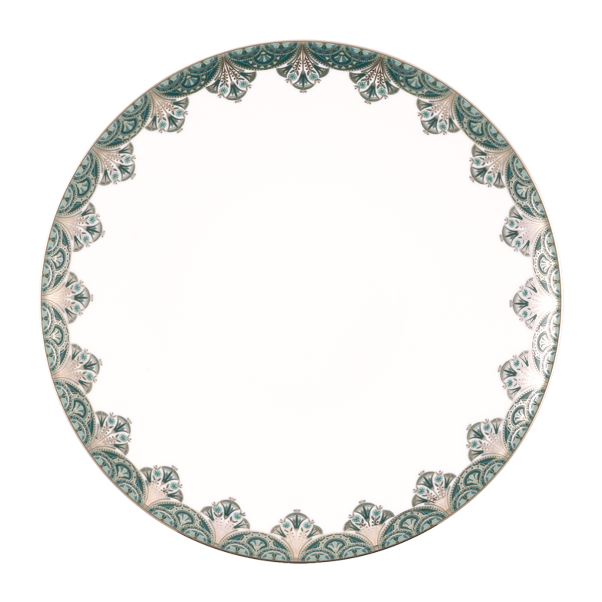 haviland-r-ves-du-nil-assiette-d-ner-vert-platine-porcelaine-2 image 1