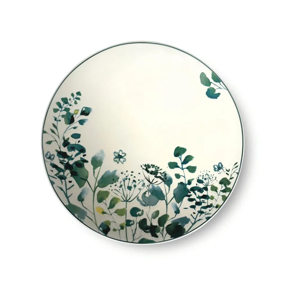 m-dard-de-noblat-oxalis-assiettes-dessert-21-cm-blanc-vert-lot-6 image 1