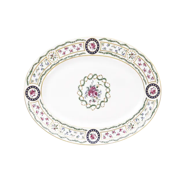haviland-louveciennes-plat-ovale-porcelaine-limoges image 1