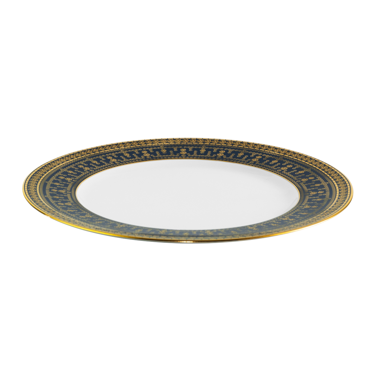 haviland-tiara-assiette-d-ner-porcelaine-bleu-prusse-or image 2
