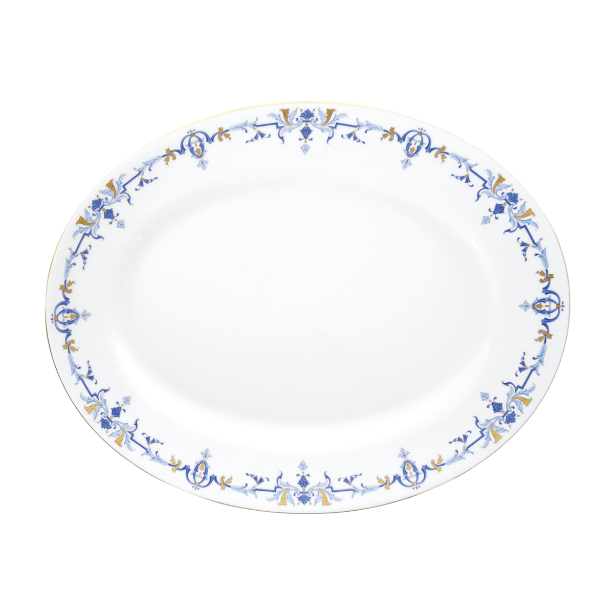 haviland-marthe-ritz-paris-plat-ovale-porcelaine-blanche image 1